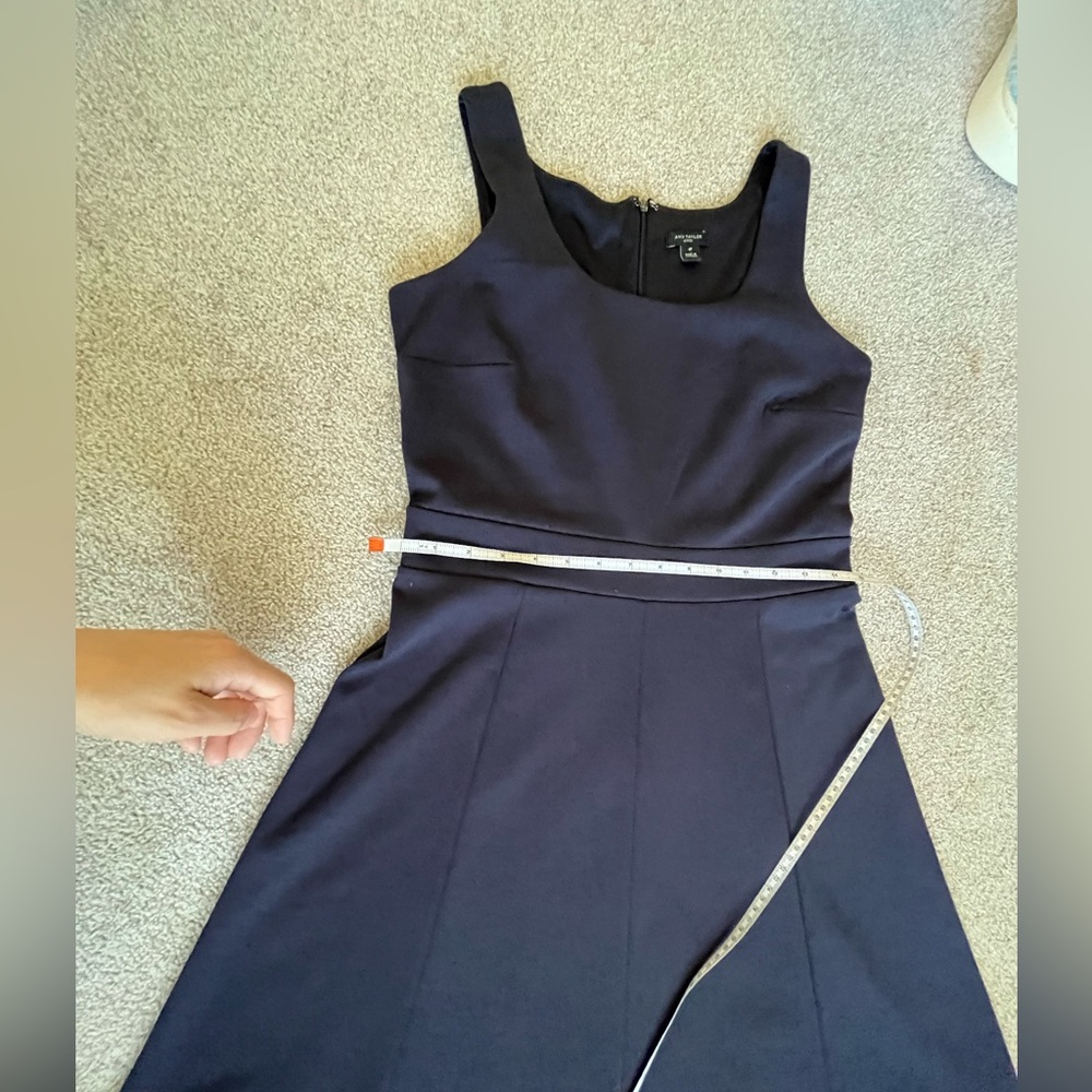 Blue forms dress, midi dress,  circle dress, feminine dress